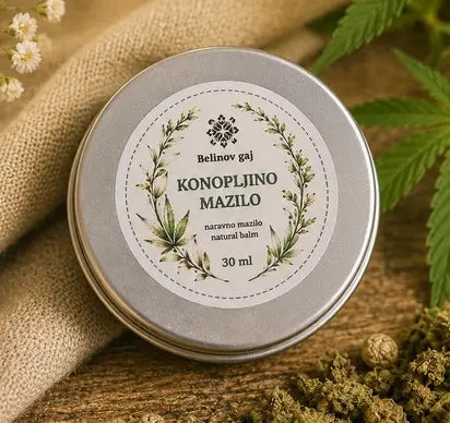 Konopljino mazilo CBD 30ml Belinov gaj